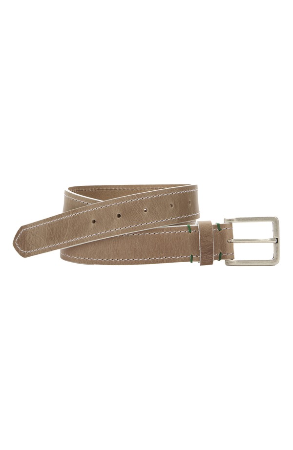 ジョンストンアンドマーフィー メンズ 付属品 胴締め なめし革 Johnston \u0026 Murphy Whitedge Waxed Leather Belt Beige ベージュ