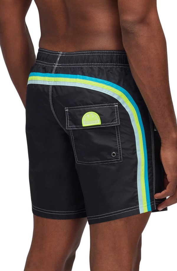 サンデッキ メンズ 海水着 二分の一ズボン下・さる股引き Sundek Classic Swim Trunks Black 黒いこと