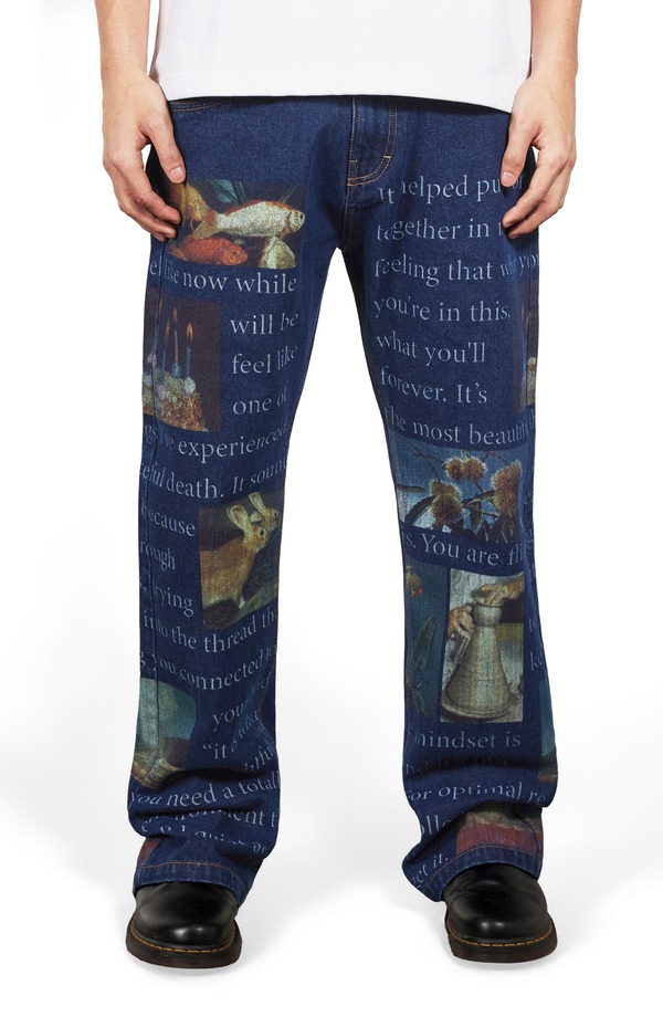 プレジャーズ メンズ ボトムス ジーンズズボン下 引っ切り無い デニム PLEASURES Connections Relaxed Straight Leg Jeans Washed Indigo インディゴ