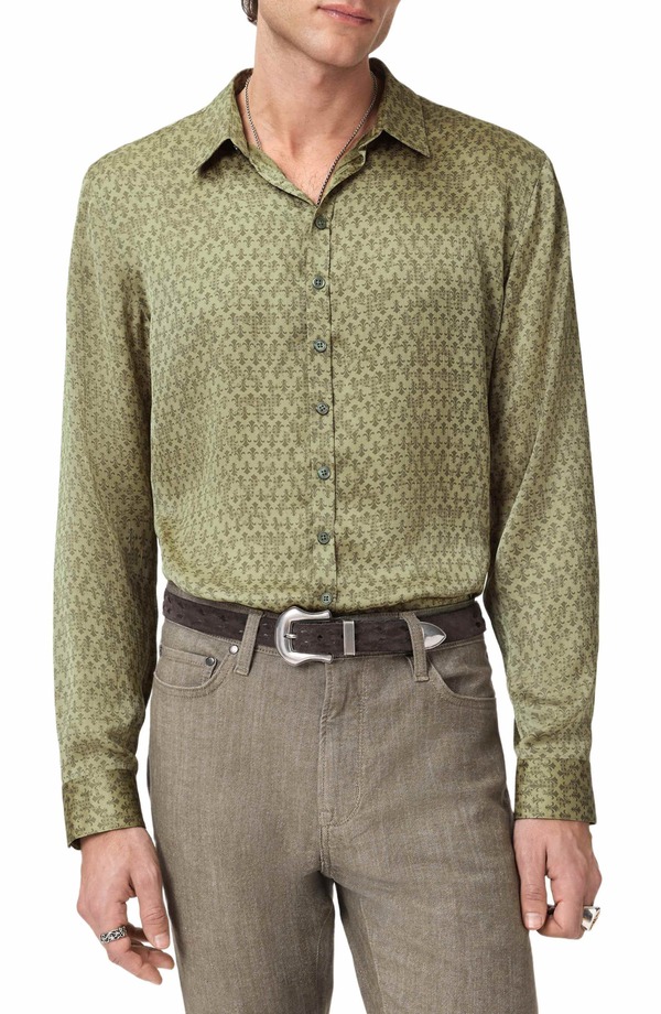 ジョンバルベイトス メンズ トップス シャツ John Varvatos Bucks Button-Up Shirtwine｜ReVida 店 70,290円