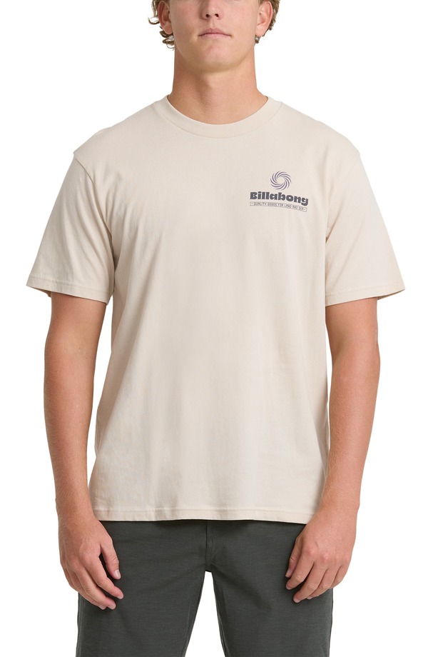 ビラボン メンズ トップス Tシャツ グラフィック Billabong Single Fin Premium Graphic T-Shirt Oatmeal オートミール