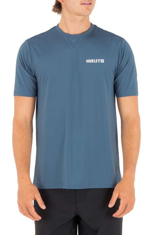 ハーレー メンズ トップス Tシャツ グラフィック Hurley Hybrid Graphic T-Shirt Grey Teal グレー