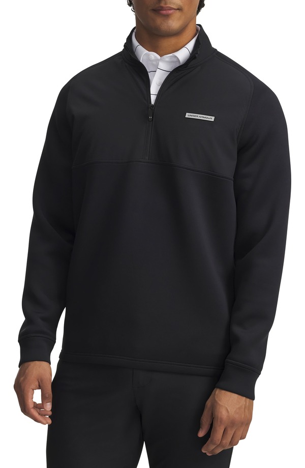 アンダーアーマー メンズ アウター パーカー・スウェット ハーフジップ Under Armour Drive Pro Hybrid Half Zipullover 010 Black 黒いこと