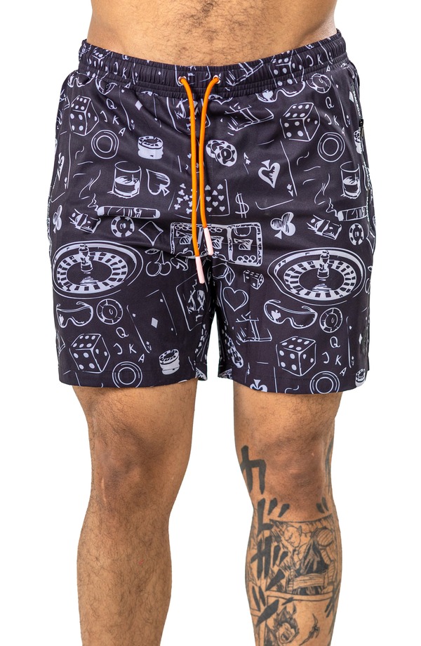 マセオ メンズ 海水着 二分の一ズボン下・さる股引き Maceoo Marthyr Swim Trunks Black 黒いこと