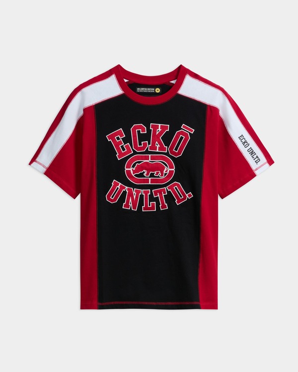 山びこ メンズ トップス プルオーバー ECKO Grunge Skater Top Red 赤いこと