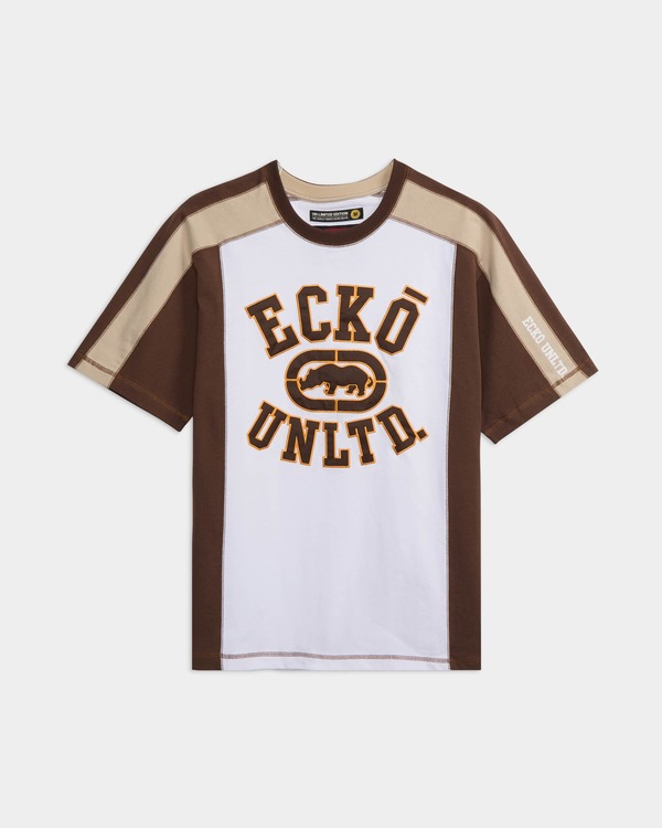 山びこ メンズ トップス プルオーバー ECKO Grunge Skater Top White 白いこと