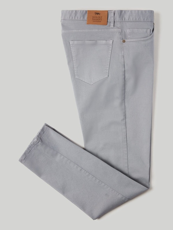 ロバート タルボット メンズ ボトムス 心地好いズボン下 Robertalbott Rockwell 5 Pocket Pant Light Gray 薄墨色