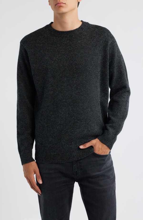 ペンドルトン メンズ アウター 編み物・プルオーバー 労働者の一団のど頚 毛糸 Pendleton Wool Crewneck Sweater Black Heather 黒いこと