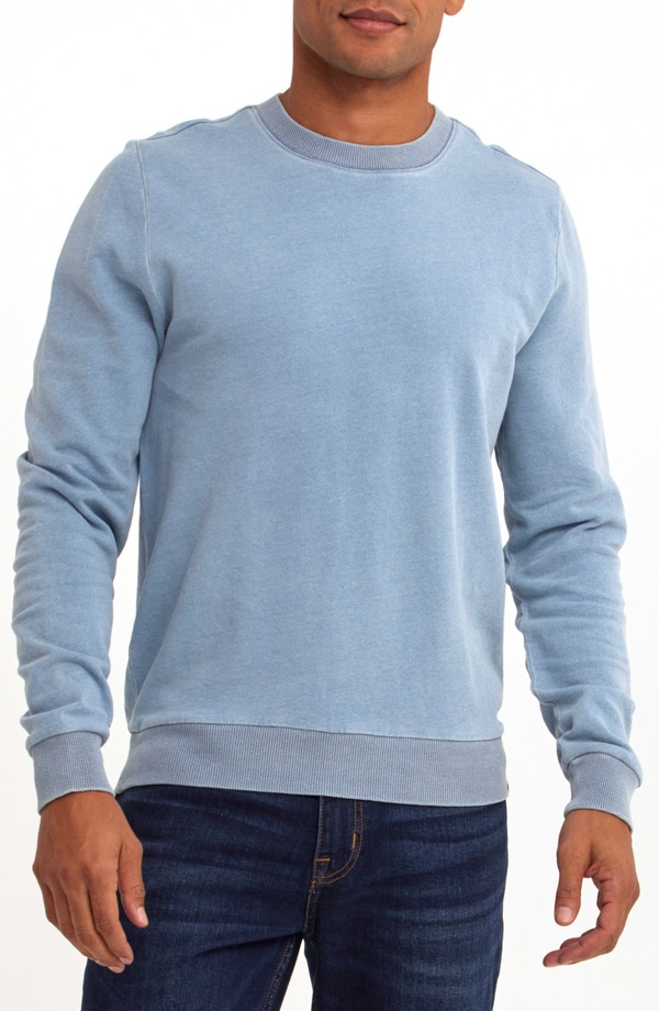 スレッズ・フォー・ソート メンズ アウター パーカー・スウェット パイル プルオーバー 綿織物 Threads 4 Thought Corey Organicotton Terry Sweatshirt Light Wash