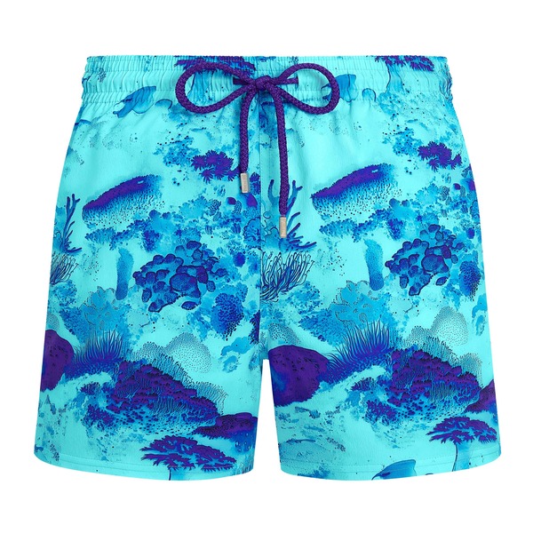 ヴィルブレクイン メンズ 海水着 二分の一ズボン下・さる股引き 遊撃手ズボン下 Vilebrequin Men Stretch Short Swim Shorts Coral Reef Oxygen コーラル