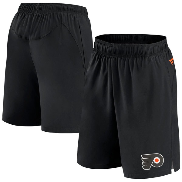ファナティクス メンズ ボトムス ハーフパンツ・ショーツ ショートパンツ Men\'s Fanatics Branded Black Philadelphia Flyers Authentic Pro Tech Shorts Black ブラック|ReVida 店