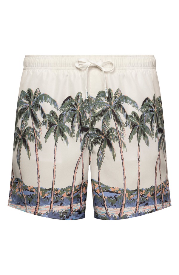 エトン メンズ 水泳着 二分の一ズボン下・さる股引き Eton Palm Tree Swim Trunks Green 緑であること