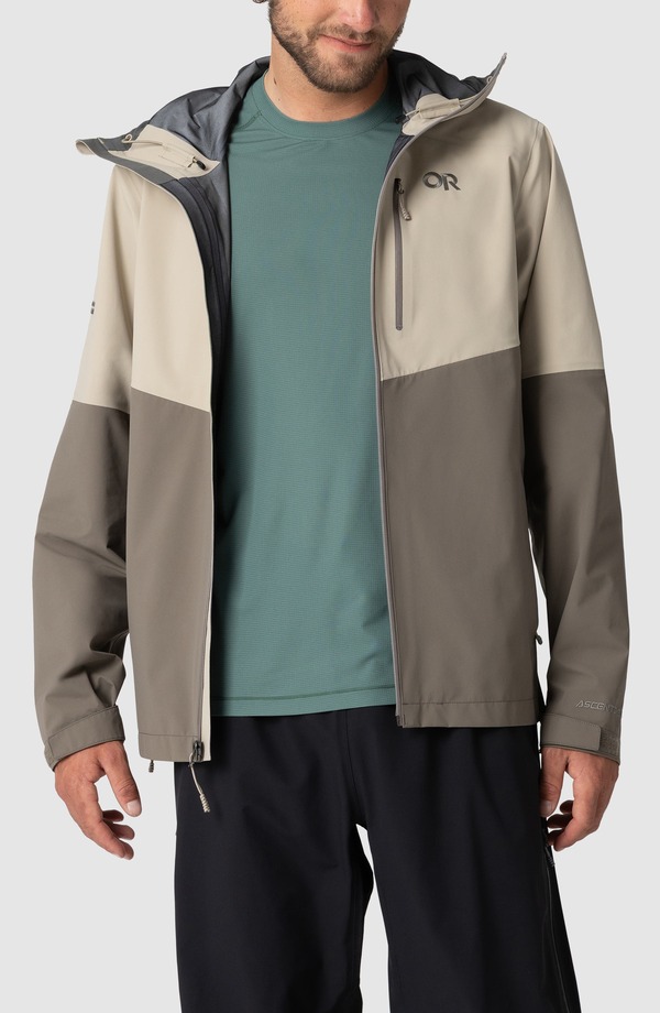 アウトドア問い合わせ メンズ アウター 上衣・上衣 Outdooresearch Foray 3L Waterproof Jacket Pro Khaki/ Gravel カーキ