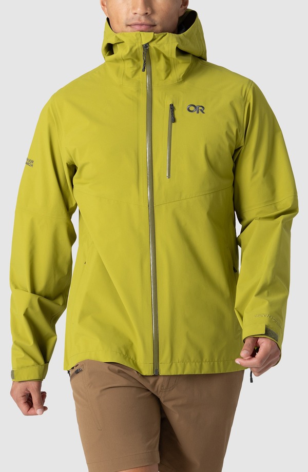 アウトドア問い合わせ メンズ アウター 上衣・上衣 Outdooresearch Foray 3L Waterproof Jacket Rainforest