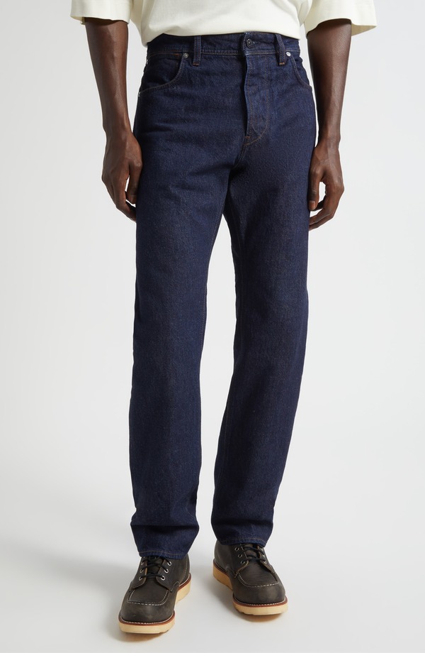 ストーンアイランド メンズ ボトムス デニムパンツ ストレート ジーンズ Stone Island Straight Leg Jeans Indigo Denim-Rinsed インディゴ｜ReVida 店