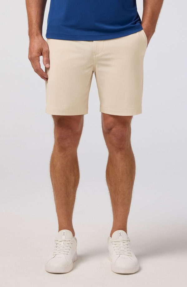 ミズンメイン メンズ ボトムス 二分の一ズボン下・さる股引き 遊撃手ズボン下 Mizzen+Main Helmsman Flat Front Performance Golf Shorts Oat