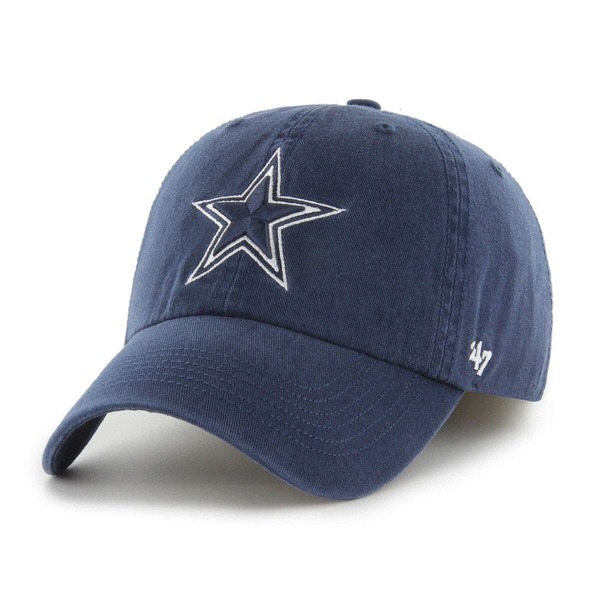 フォーティーセブン メンズ アクセサリー 帽子 ロゴ Men's '47 Navy Dallas Cowboys Franchise Logo Fitted Hat Navy ネイビー｜ReVida 店