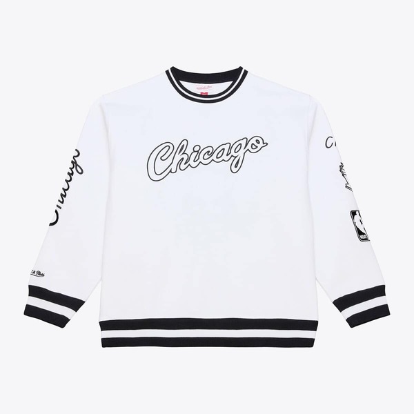 ミッチェル\u0026ネス メンズ アウター パーカー・スウェット プルオーバー フリース Men\u0027s Mitchell \u0026 Ness White Chicago Bulls Hardwood Classics Arctic Fleece Sweatshirt White 白いこと
