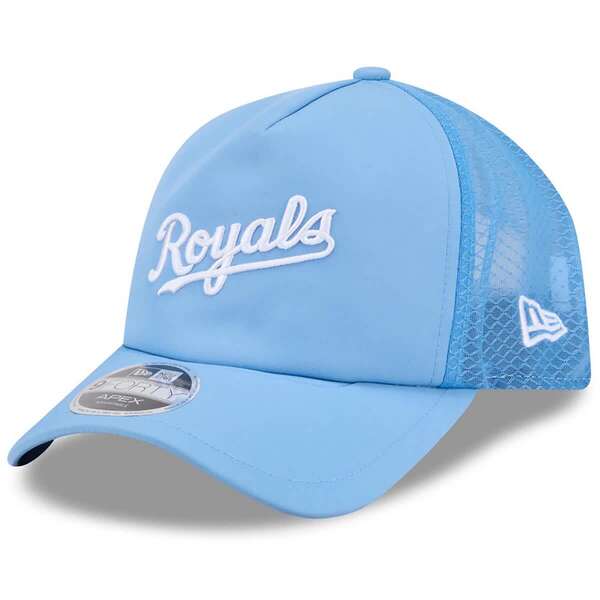 ニューエラ メンズ アクセサリー 帽子 Men New Era Light Blue Kansas City Royals 2026 Batting Practice Alternate Apex 9FORTY Adjustable Hat Light Blue ブルー