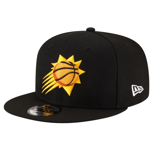 ニューエラ メンズ アクセサリー 帽子 Men's New Era Black Phoenix Suns 9FIFTY Snapback Hat Black ブラック|ReVida 店