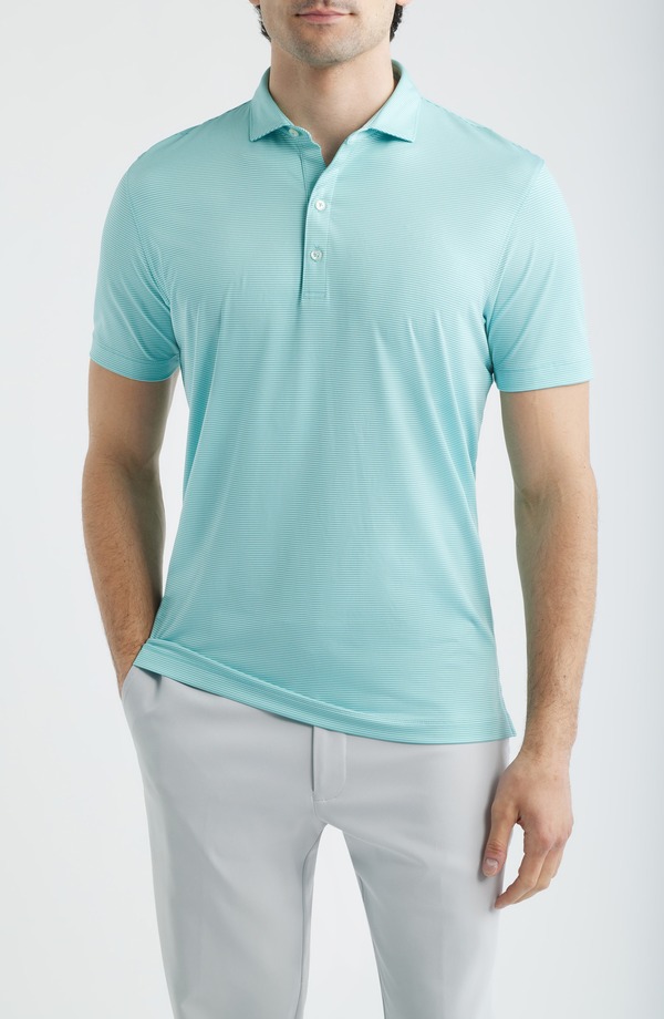 ジョニー オー メンズ トップス ポロシャツ johnnie-O Lyndon Classic Fit Polo Tropical Celeste|ReVida 店