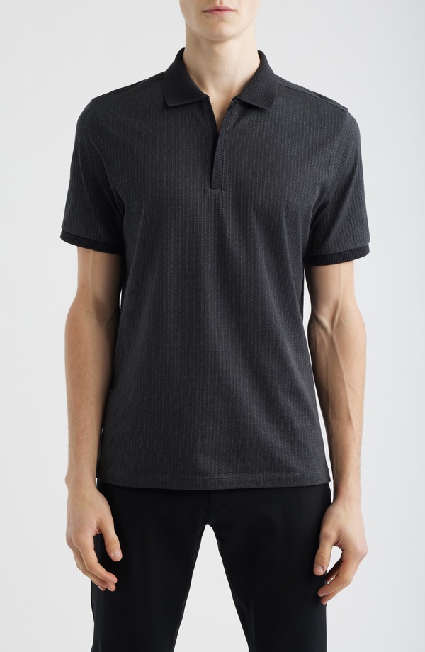 ロバートバラケット メンズ トップス スポーツシャツ ハーフジップ Robert Barakett Whistler Half Zipolo Black 黒いこと
