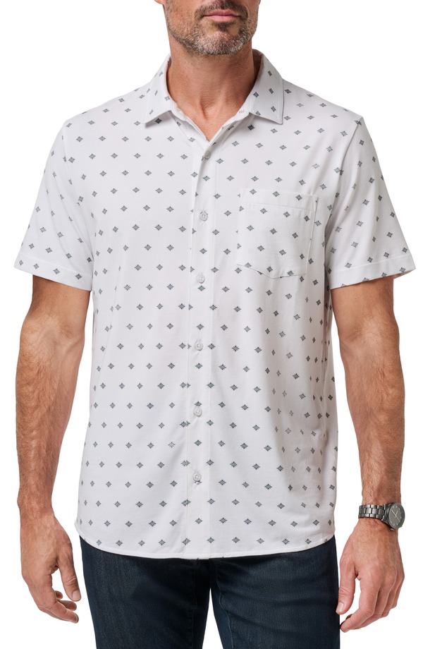 トラビスマヒュー メンズ トップス スポーツシャツ 編み物 TravisMathew Comfortknit Swing Pocket Polo White 白いこと