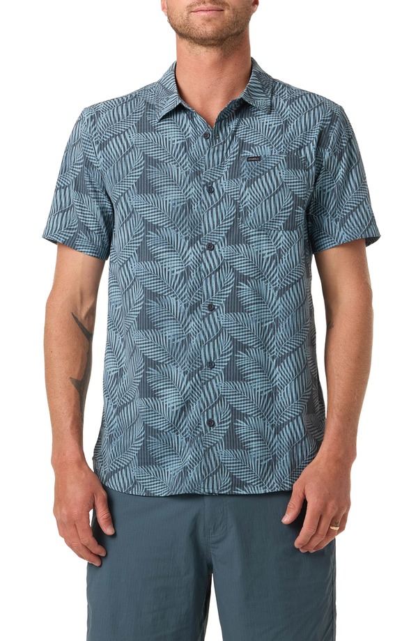 オニール メンズ トップス プルオーバー O\u0027Neill TRVLR Perforated Short Sleeve Performance Dark Slate スレート カジュアルシャツ-トップス