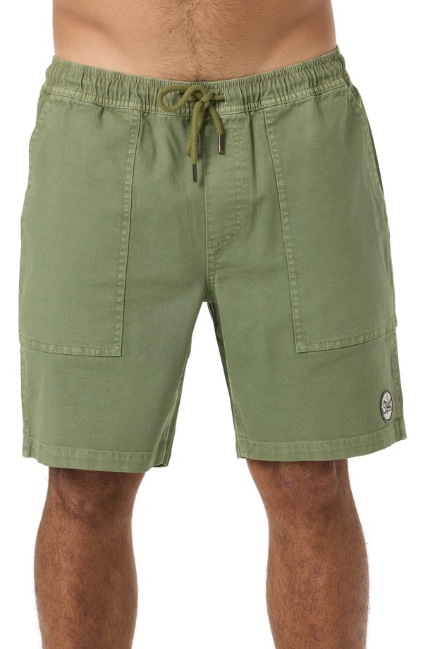 オニール メンズ ボトムス ハーフパンツ・ショーツ ショートパンツ コットン O\'Neill Ronan Field Cotton Canvas Drawstring Shorts Oil Green グリーン|ReVida 店
