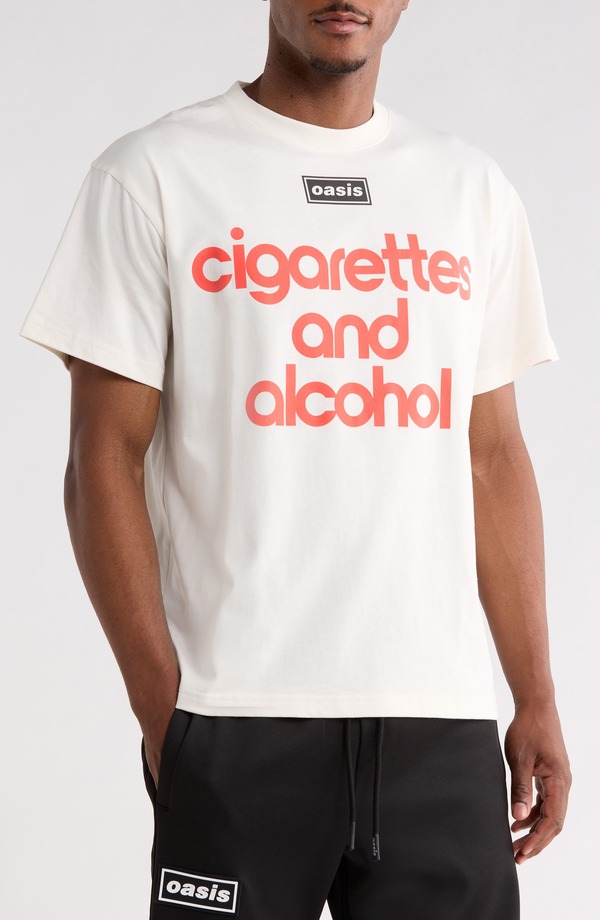 プレジャーズ メンズ トップス ティーシャツ 綿織物 グラフィック PLEASURES x Oasis Nordique Graphicotton T-Shirt Vtg White 白いこと