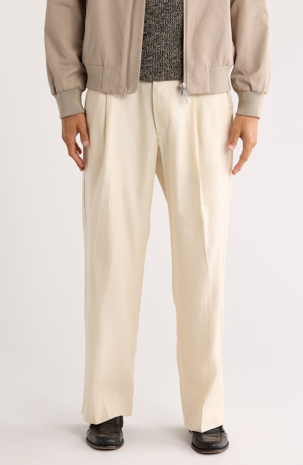 NN07 メンズ ボトムス 心地好いズボン下 伸び伸びする相応う NN07 Kay Relaxed Fitwill Trousers Ivory 象牙色