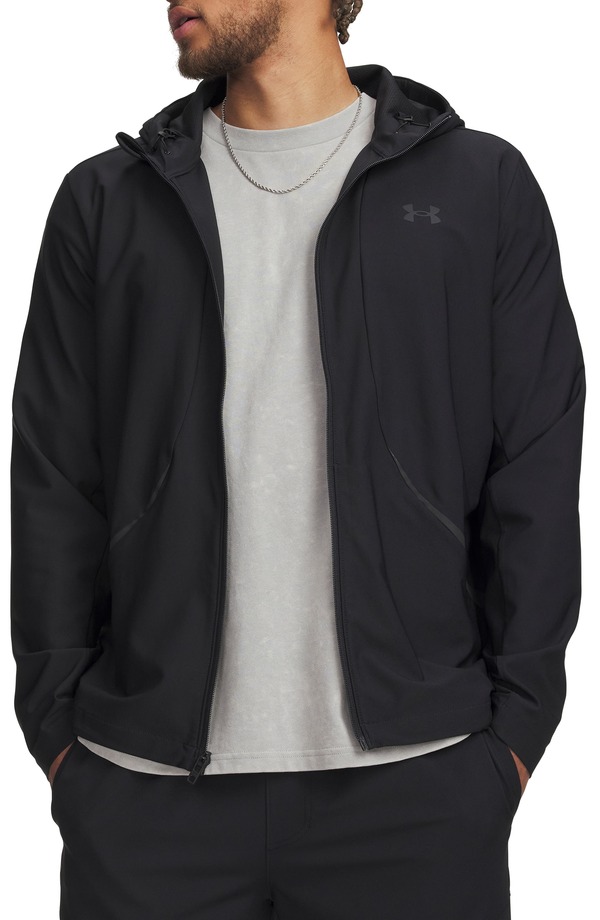 アンダーアーマー メンズ アウター パーカー・スウェット Under Armour UA Unstoppable Woven Full Zip Hoodie Black 黒いこと