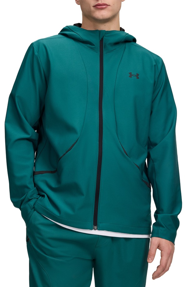 アンダーアーマー メンズ アウター パーカー・スウェット Under Armour UA Unstoppable Woven Full Zip Hoodie Rack Green 緑であること