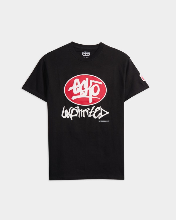 山びこ メンズ トップス ティーシャツ ECKOriginal Hand Tee Black 黒いこと