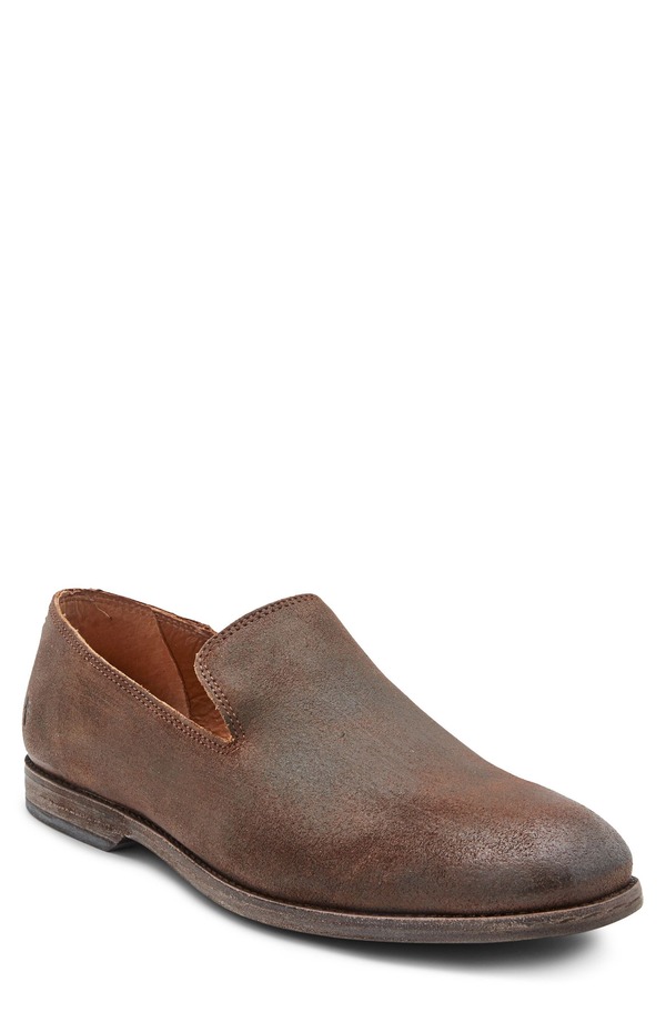フライ メンズ シューズ ローファー Frye Chris Venetian Loafer Ginger - Waxed Suede Leather