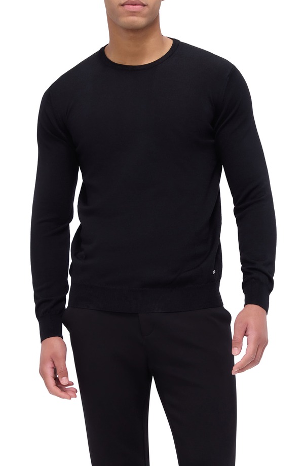 ブガッチ メンズ アウター パーカー・スウェット クルーネック ウール セーター Bugatchi Scott Crewneck Merino Wool Sweater Black ブラック