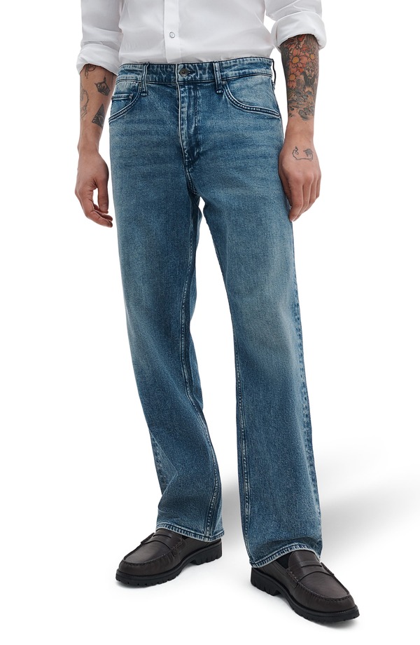 ラグアンドボーン メンズ ボトムス デニムパンツ ストレート ジーンズ rag & bone Fit 4 Authentic Stretch Straight Leg Jeans Damian