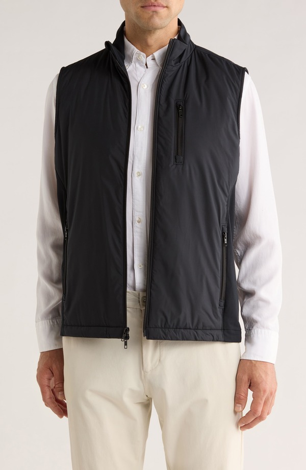 ミズンメイン メンズ アウター ベスト Mizzen+Mainorthwood Mixed Media Vest Black ブラック