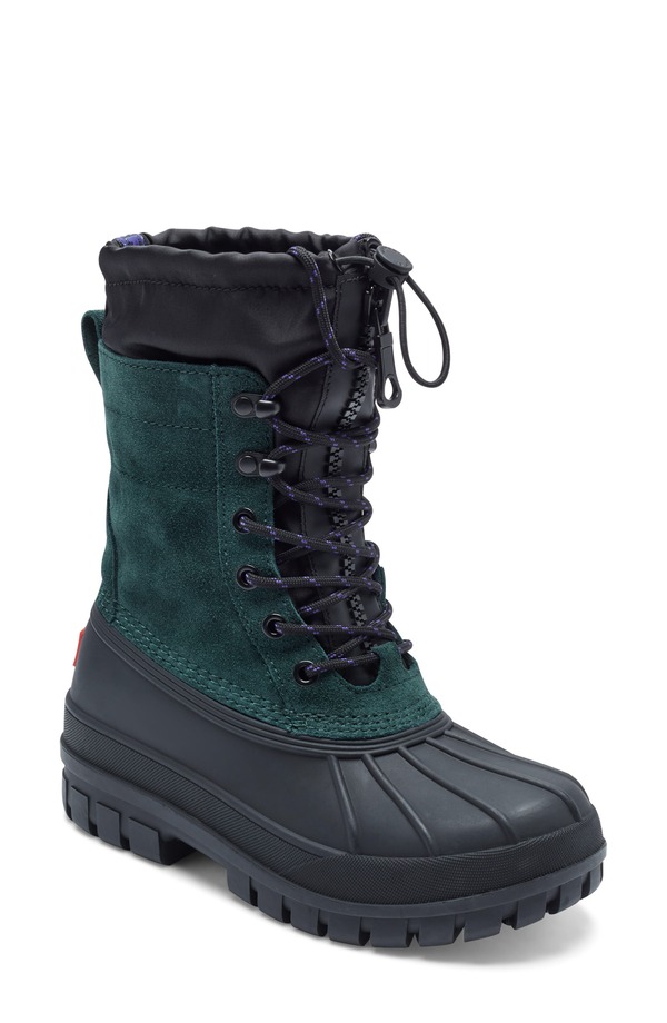 狩り人 レディース シューズ ブーツ・レインブーツ Hunter Skylar Waterproof Boot Dark Green 緑であること
