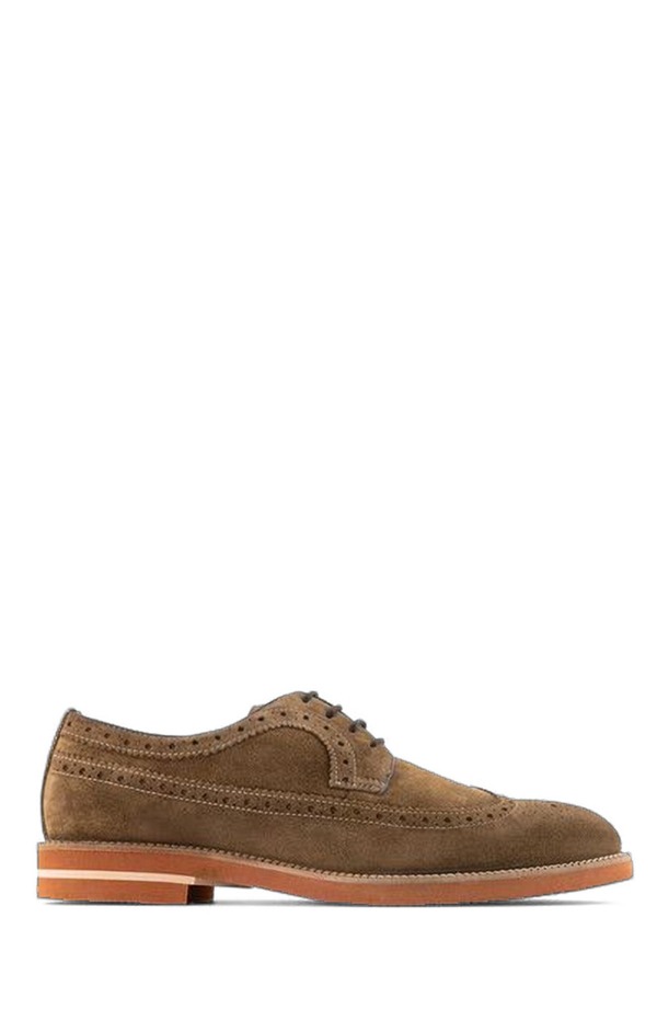 アンソニー ヴィア メンズ シューズ オックスフォード ウィングチップ 競り合い Anthony Veer Hamilton Wingtip Derby Cigar Suede