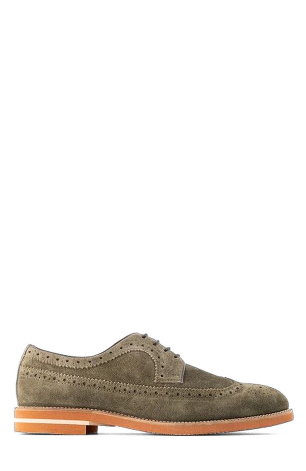 アンソニー ヴィア メンズ シューズ オックスフォード ウィングチップ 競り合い Anthony Veer Hamilton Wingtip Derby Olive Suede オリーブ