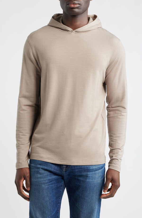 ピーター・ミラー メンズ アウター パーカー・スウェット ウール Peter Millar Crown Crafted Excursionist Flex Merino Wool Blend Hoodie Biscotti