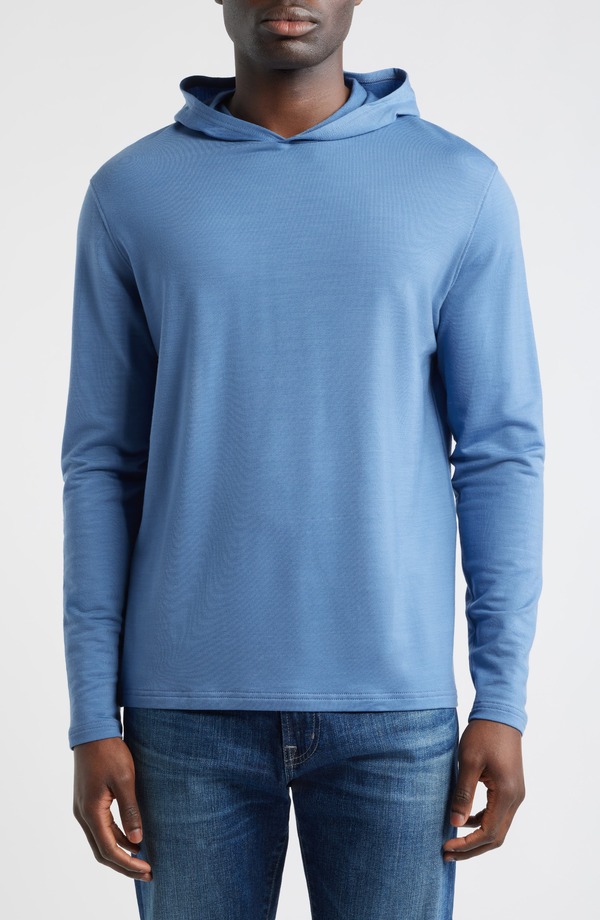 ピーター・ミラー メンズ アウター パーカー・スウェット ウール Peter Millar Crown Crafted Excursionist Flex Merino Wool Blend Hoodie Storm