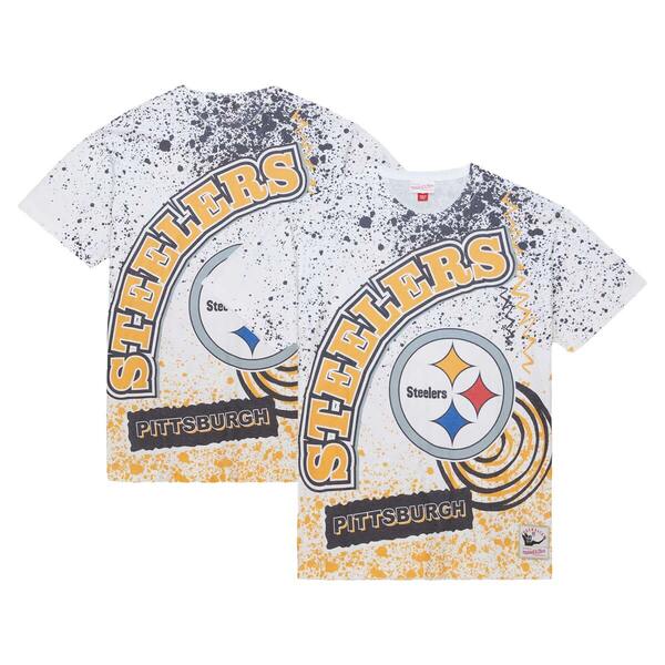 ミッチェル\u0026ネス メンズ トップス ティーシャツ Men\u0027s Mitchell \u0026 Ness White Pittsburgh Steelers Team Burst Sublimated T-Shirt White 白いこと