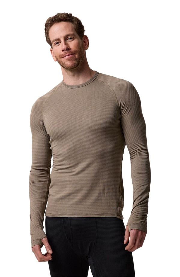 バックカントリー メンズ トップス シャツ Backcountry Pines Micrrid Ultra-Lt Baselayer Crew Top - Men's Fallen Rock｜ReVida 店