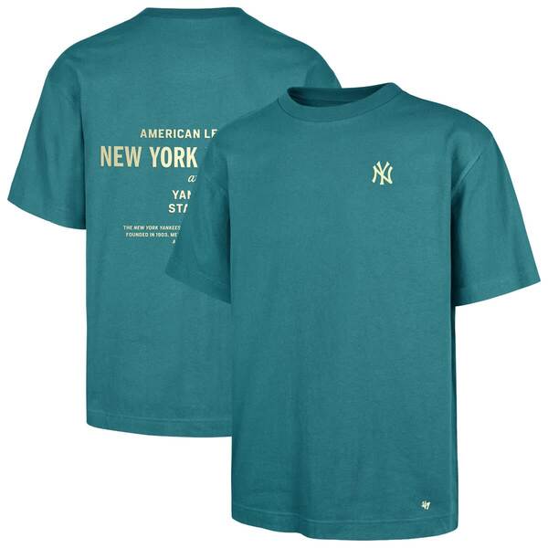 フォーティーセブン メンズ トップス プルオーバー Men\u0027s \u002747 Hunter Greenew York Yankees Leon Foundation T-Shirt Hunter Green 緑であること