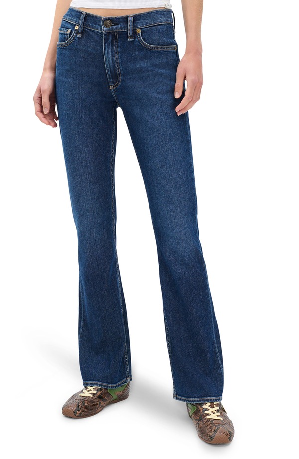 ラグアンドボーン レディース ボトムス ジーンズズボン下 ブーツ撥ねのける ブーツ デニム rag \u0026 bone Peyton Mid Rise Bootcut Jeans Rhinebeck