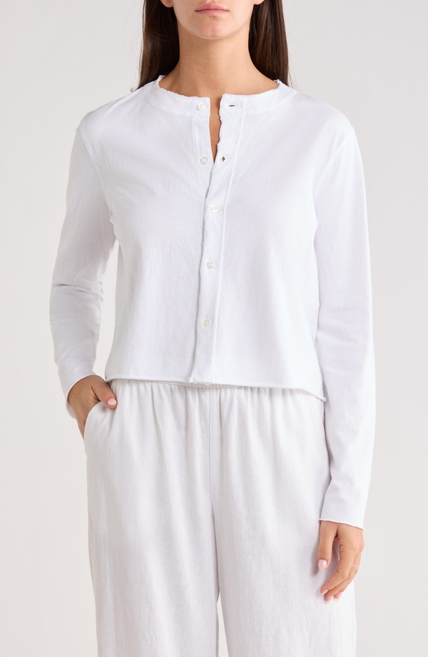 真っ直ぐ ＆ アイリーン レディース トップス プルオーバー ジレー Frank \u0026 Eileen Jackie Cardigan White 白いこと