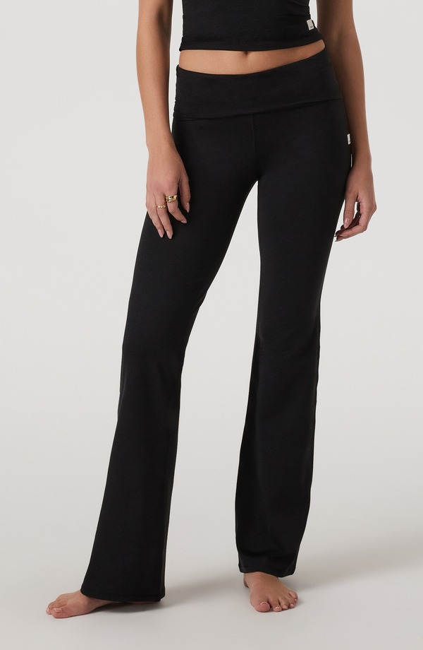 ビュオーリ レディース ボトムス レギンス ズボン下 Vuori Halo Foldover Pants Black Heather 黒いこと