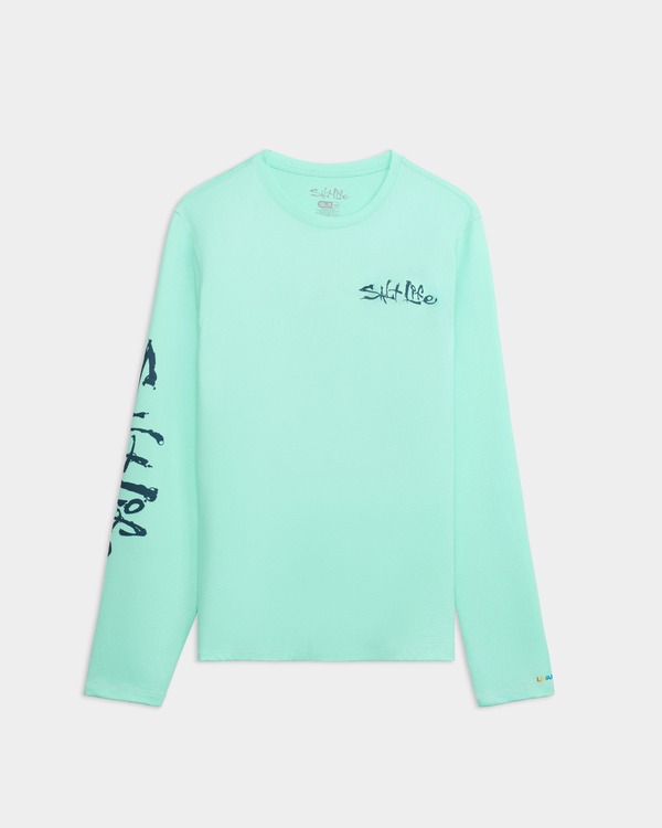 ソルトライフ メンズ トップス Tシャツ Salt Life Salt Water Perforated Tee Glass|ReVida 店